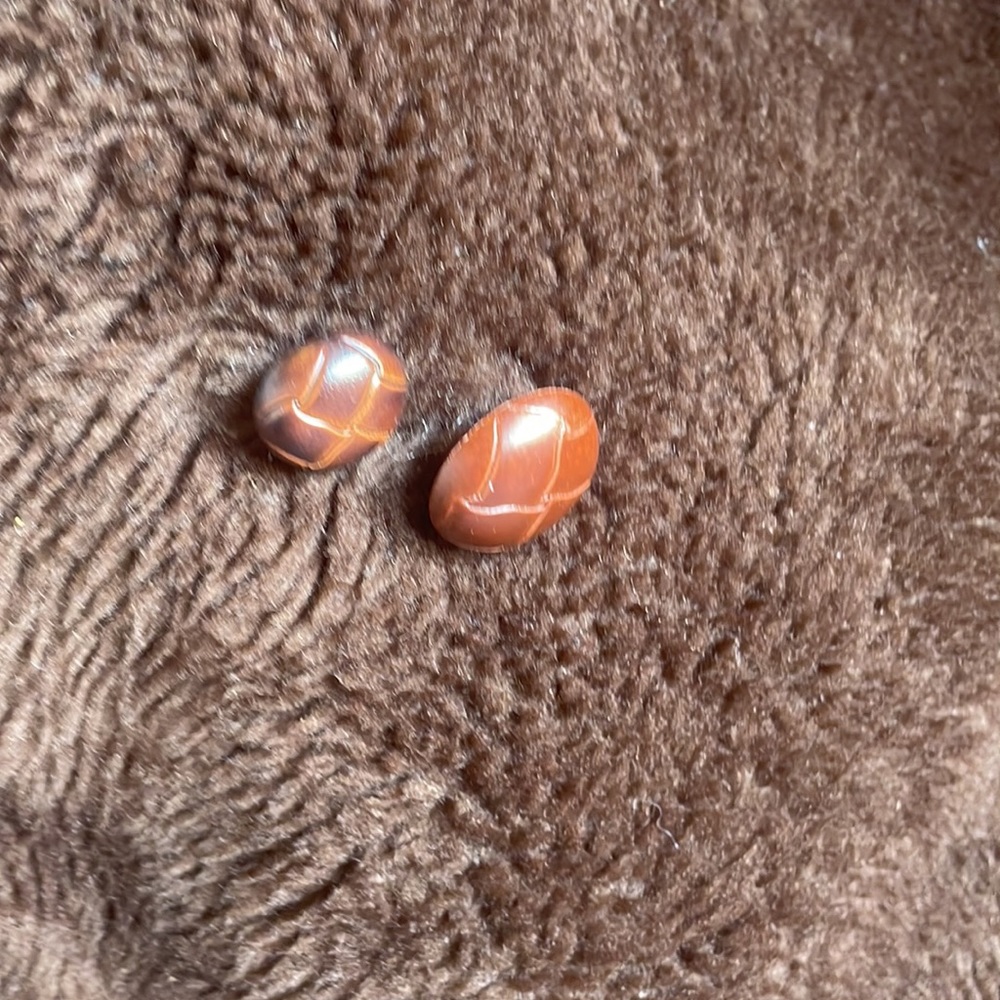 Corduroy Puffer Coat with Faux Fur Collar - Brown - Picture 12 of 12